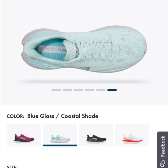 Hoka One One Women's Mach 4 Blue Glass / Coastal Shade 6 B - Picture 5 of 7